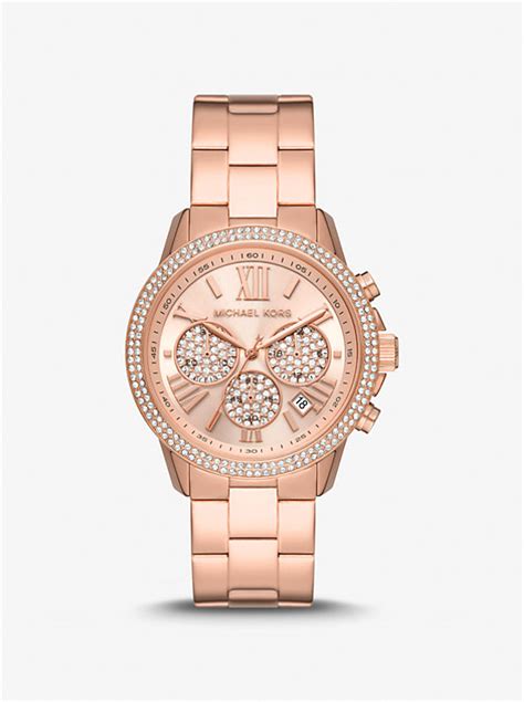 Oversized Bryn Pavé Rose Gold